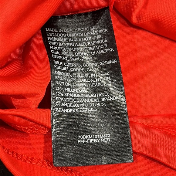 Bebe Red Bodycon Mini Dress with Mesh Inserts - XS - Picture 12 of 12